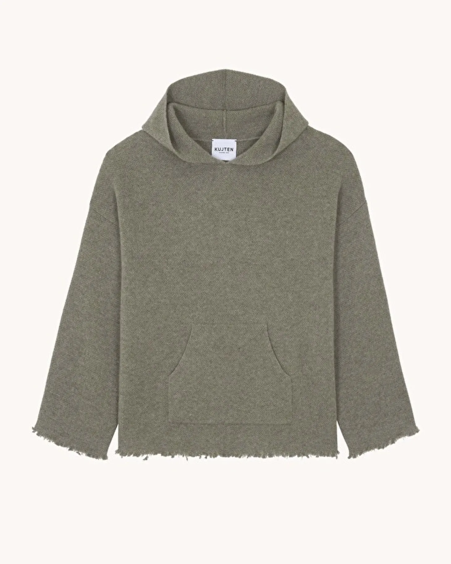 Pull Hoodie Cachemire Oversize, 4 Fils
