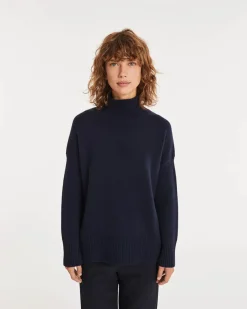 Pull Oversize Col Cheminee Femme