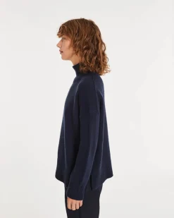Pull Oversize Col Cheminee Femme