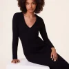 Robe Cachemire Cotele Col V, 2 Fils