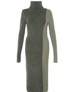 Robe Cachemire Femme Col Roule Longue