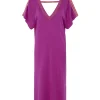 Robe Col V Oversize Soie-Cachemire