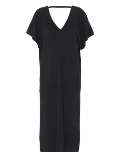 Robe Col V Oversize Soie-Cachemire