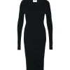 Robe Longue Cachemire Col Rond