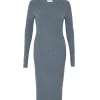 Robe Longue Cachemire Col Rond