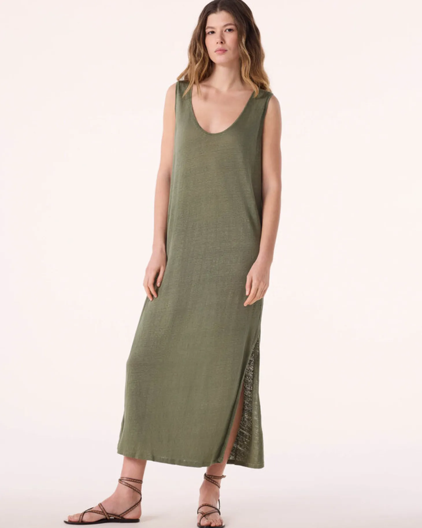 Robe Longue En Lin
