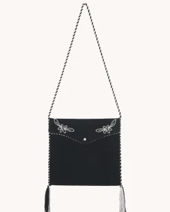 Sac A Rabat Pipping Pompoms En Cachemire
