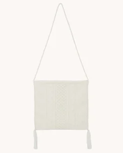 Sac Torsade Et Pompoms En Cachemire