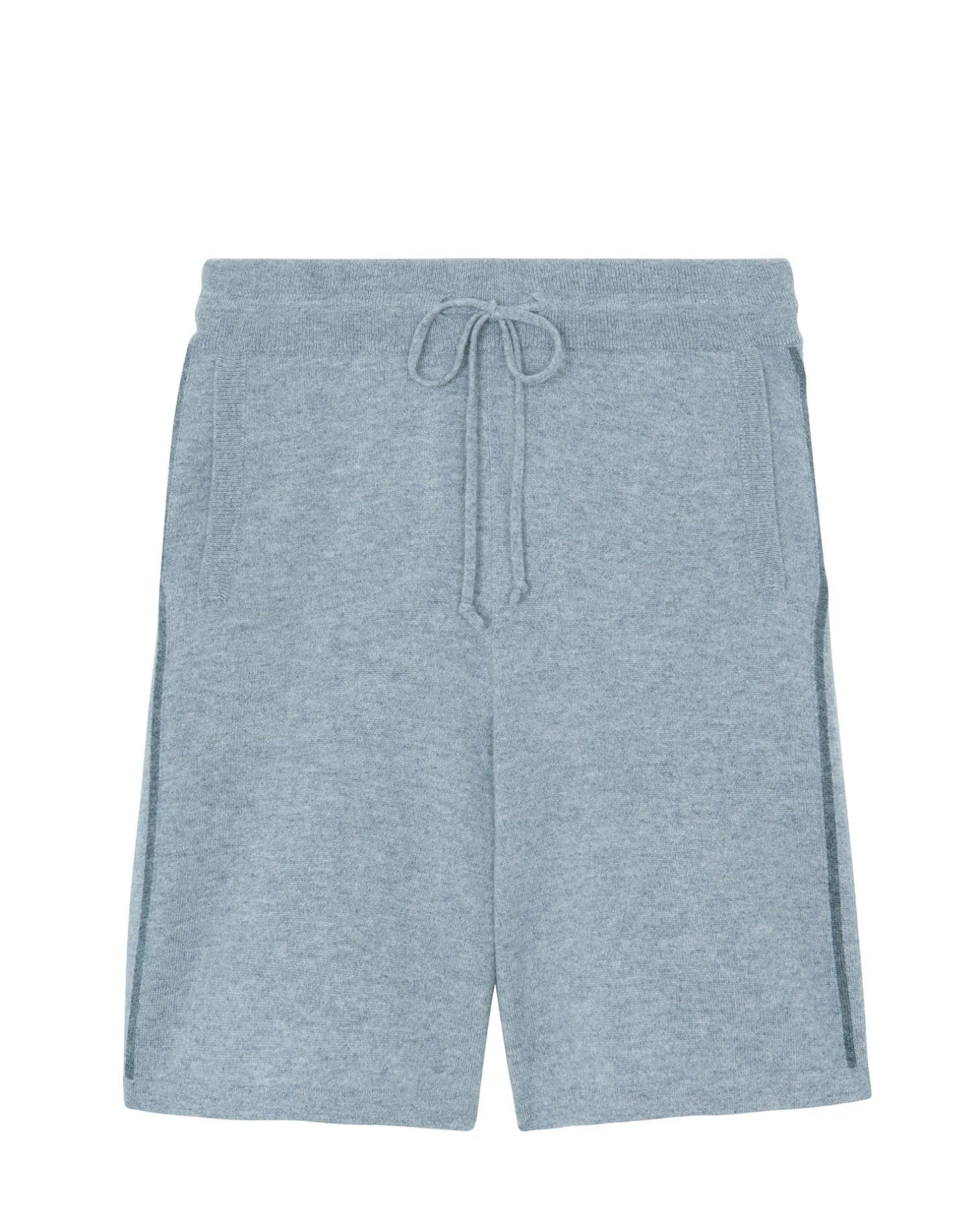 Short Cachemire Homme Bandes Contrastees