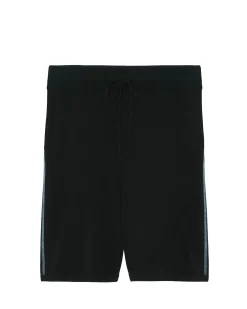 Short Cachemire Homme Bandes Contrastees