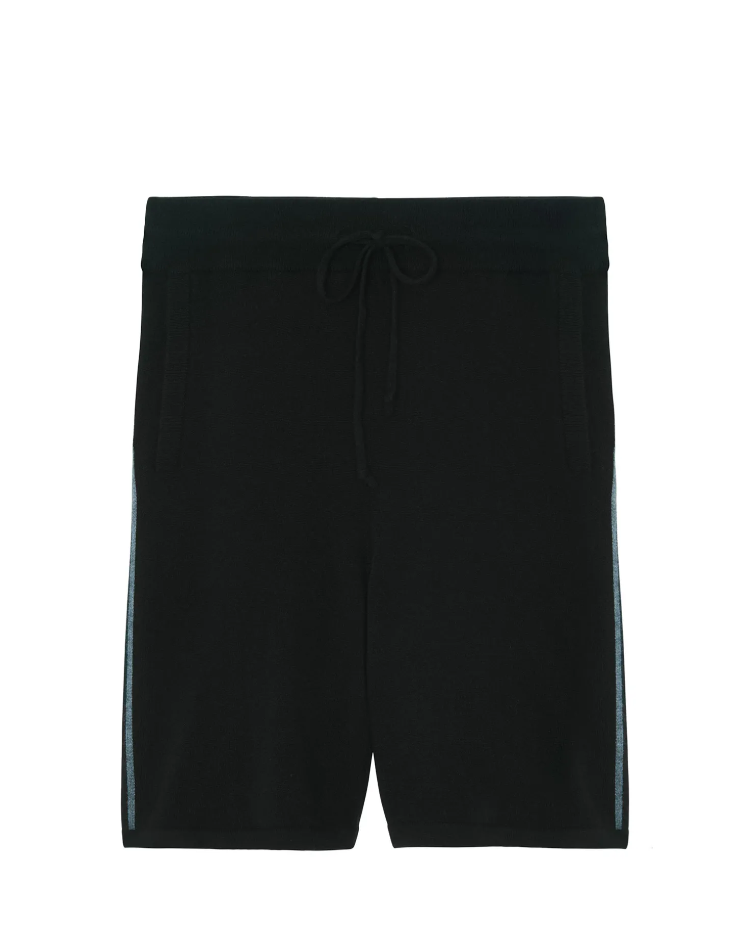 Short Cachemire Homme Bandes Contrastees
