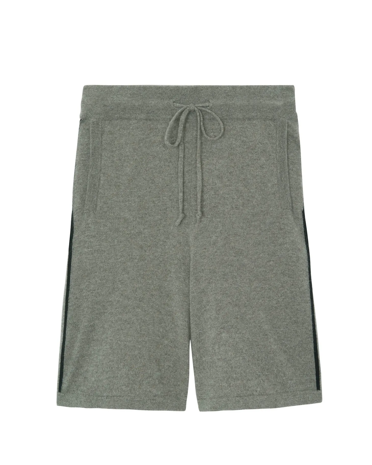Short Cachemire Homme Bandes Contrastees