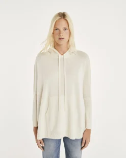 Sweat Cachemire Col Rond Oversize Femme
