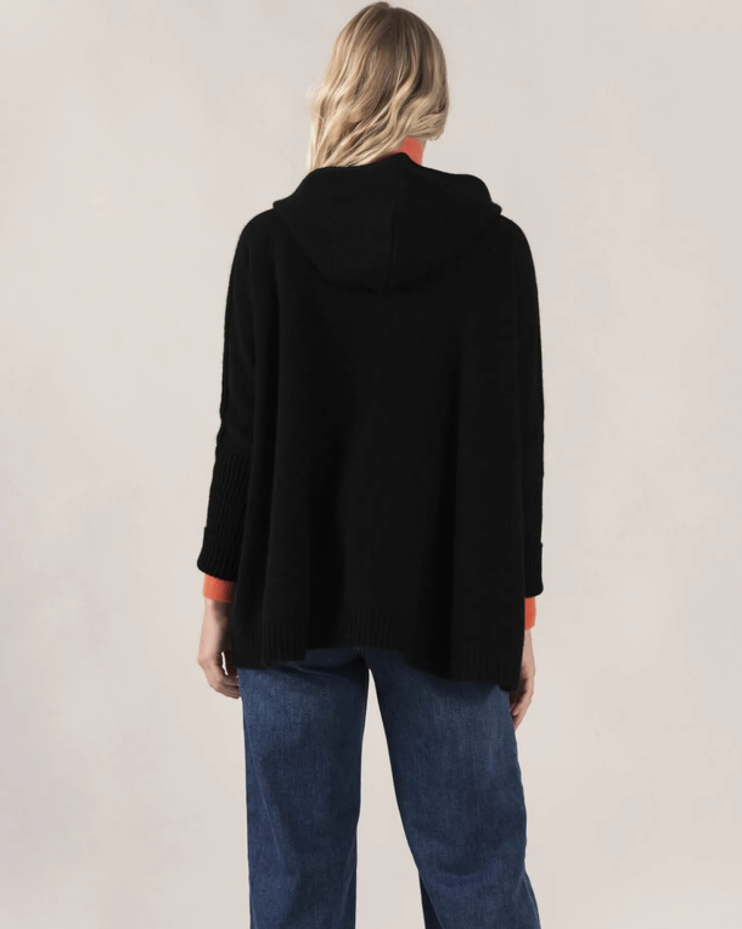 Sweat Cachemire Col Rond Oversize Femme