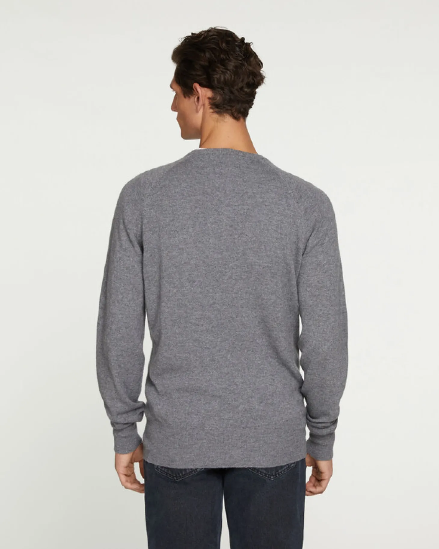 Sweat Cachemire Coutures Contrastees