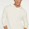 Sweat Capuche Cachemire Torsade