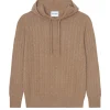 Sweat Capuche Cachemire Torsade