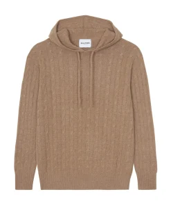 Sweat Capuche Cachemire Torsade