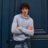 Sweat Capuche Cachemire Torsade