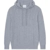 Sweat Capuche Cachemire Torsade