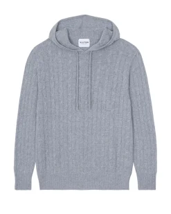 Sweat Capuche Cachemire Torsade