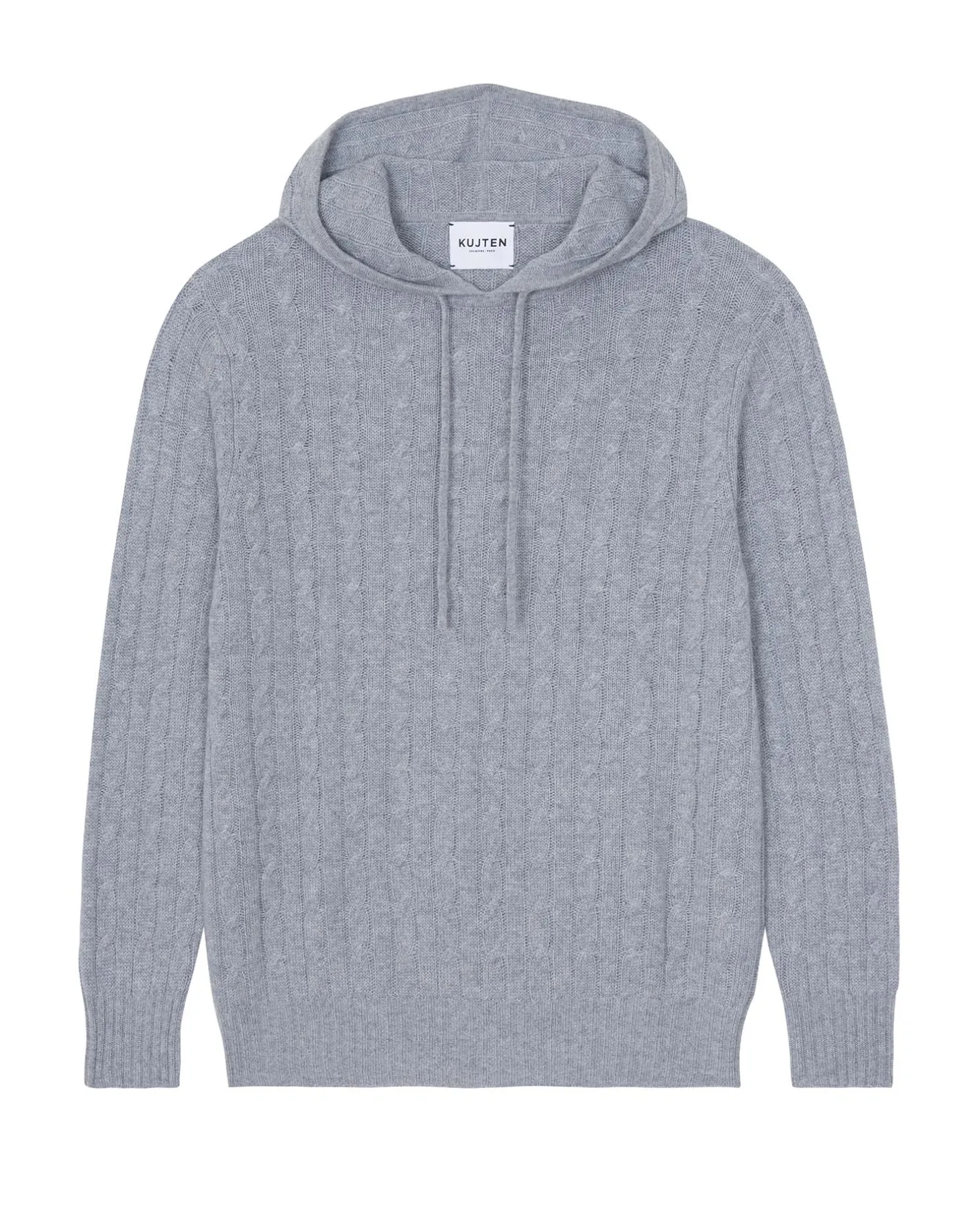 Sweat Capuche Cachemire Torsade
