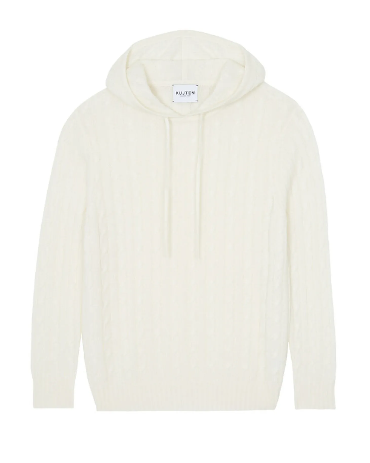 Sweat Capuche Cachemire Torsade