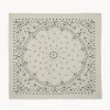 Tres Grand Bandana Cachemire Imprime, 2 Fils