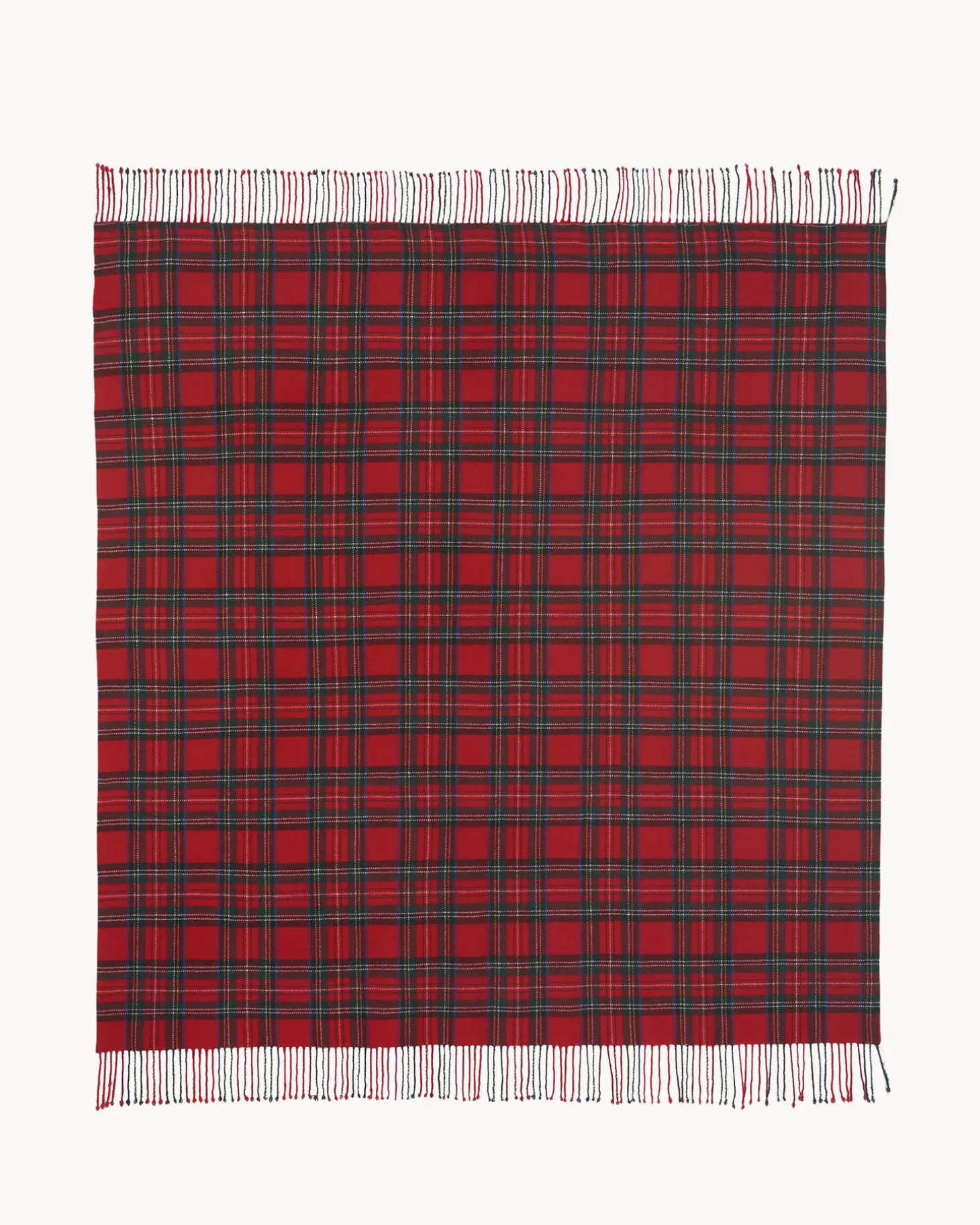 Tres Grand Bandana Cachemire A Franges