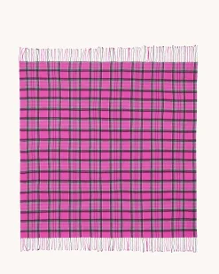 Tres Grand Bandana Cachemire A Franges