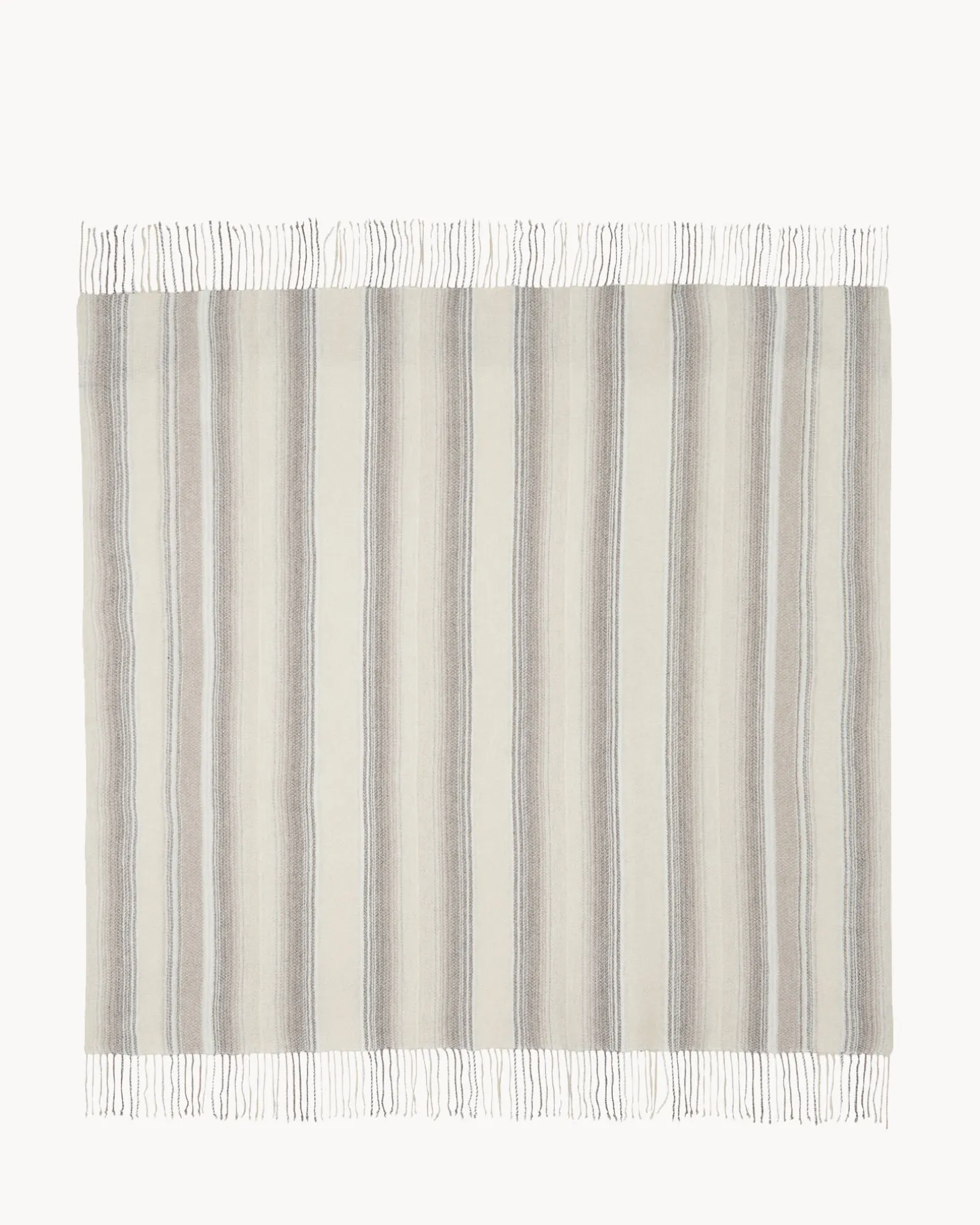 Tres Grand Bandana Cachemire A Franges