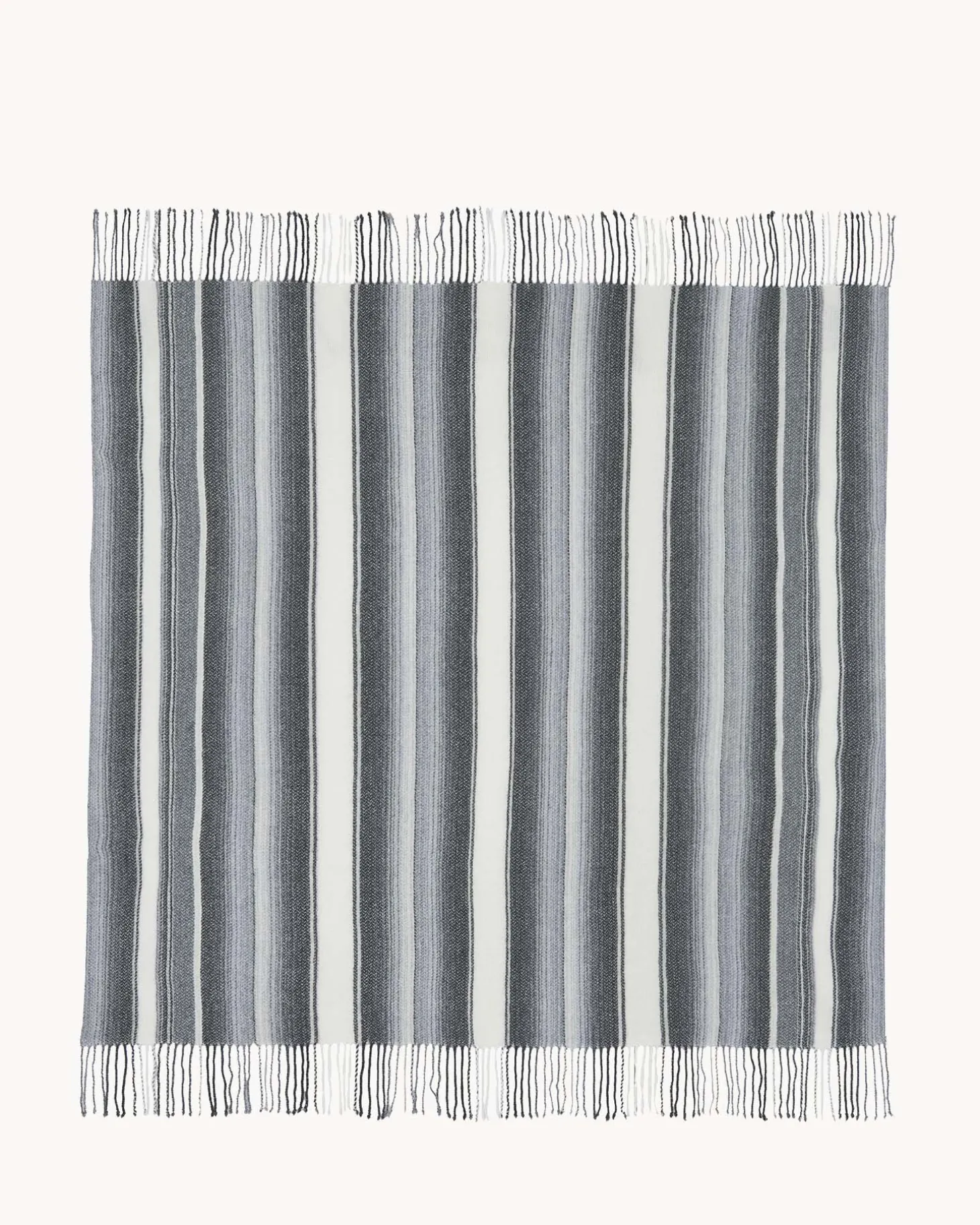 Tres Grand Bandana Cachemire A Franges