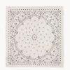 Tres Grand Bandana En Voile De Cachemire, 2 Fils