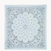 Tres Grand Bandana En Voile De Cachemire, 2 Fils