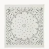 Tres Grand Bandana En Voile De Cachemire, 2 Fils