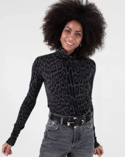 Tunique Cachemire Femme Motif Leopard