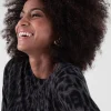Tunique Cachemire Femme Motif Leopard