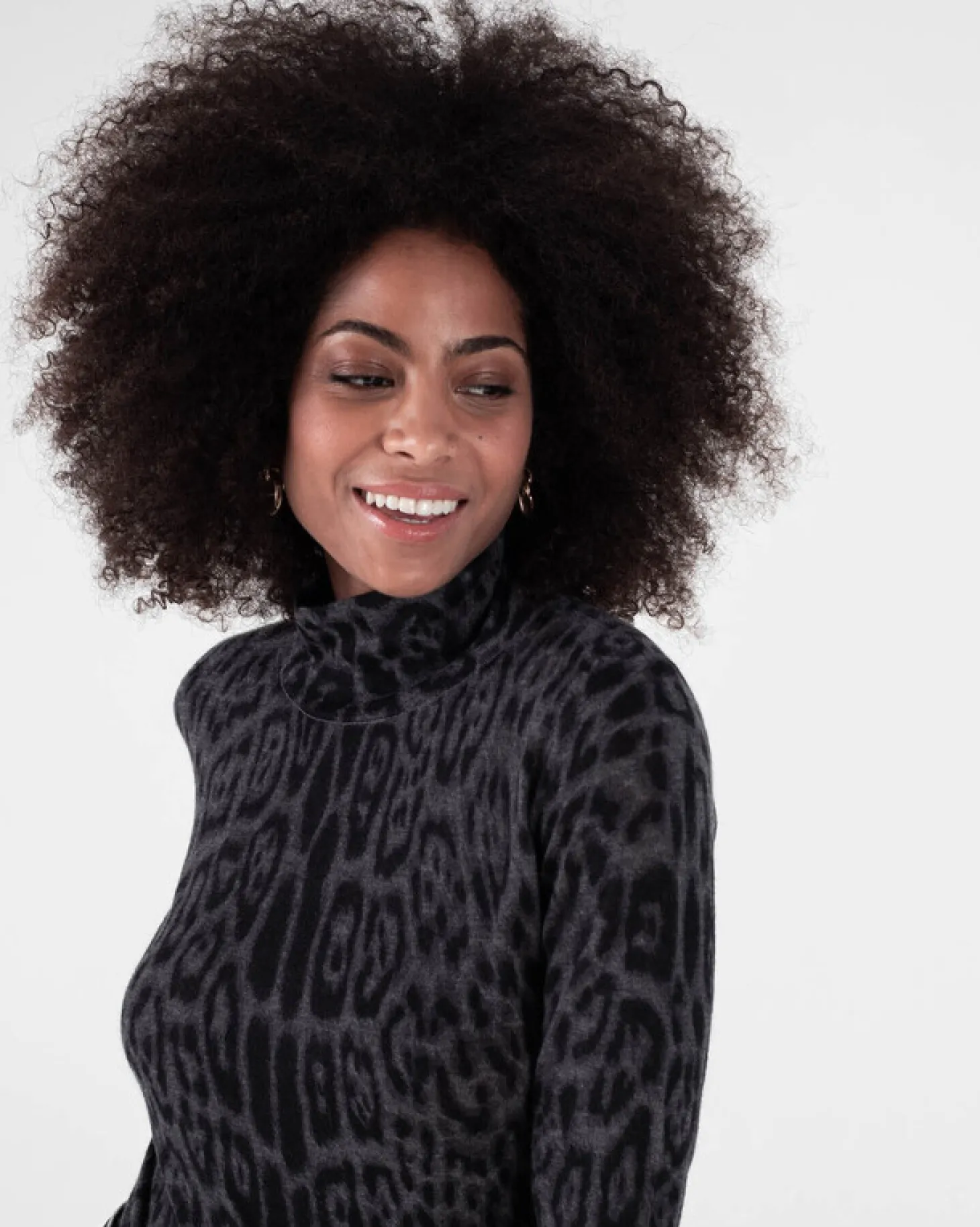 Tunique Cachemire Femme Motif Leopard