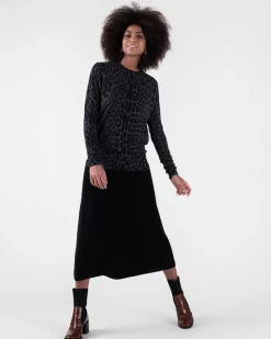 Tunique Cachemire Femme Motif Leopard
