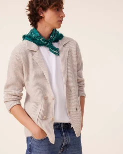 Veste Blazer Cachemire Cotes Anglaises, 6 Fils