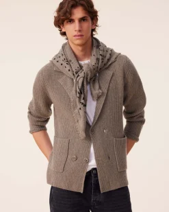 Veste Blazer Cachemire Cotes Anglaises, 6 Fils