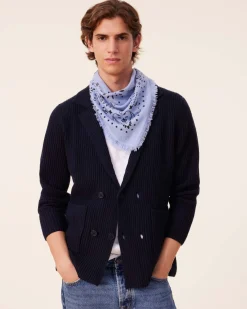 Veste Blazer Cachemire Cotes Anglaises, 6 Fils