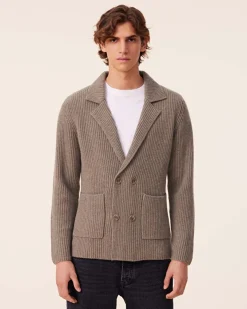 Veste Blazer Cachemire Cotes Anglaises, 6 Fils
