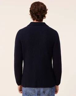 Veste Blazer Cachemire Cotes Anglaises, 6 Fils