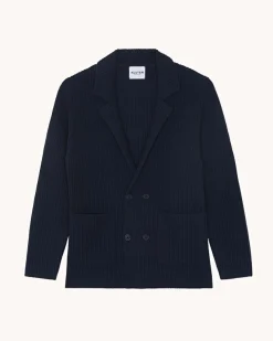 Veste Blazer Cachemire Cotes Anglaises, 6 Fils