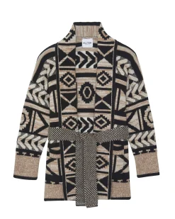 Veste Cachemire Col Chale Femme