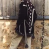 Veste Cachemire Col Chale A Franges, 4 Fils