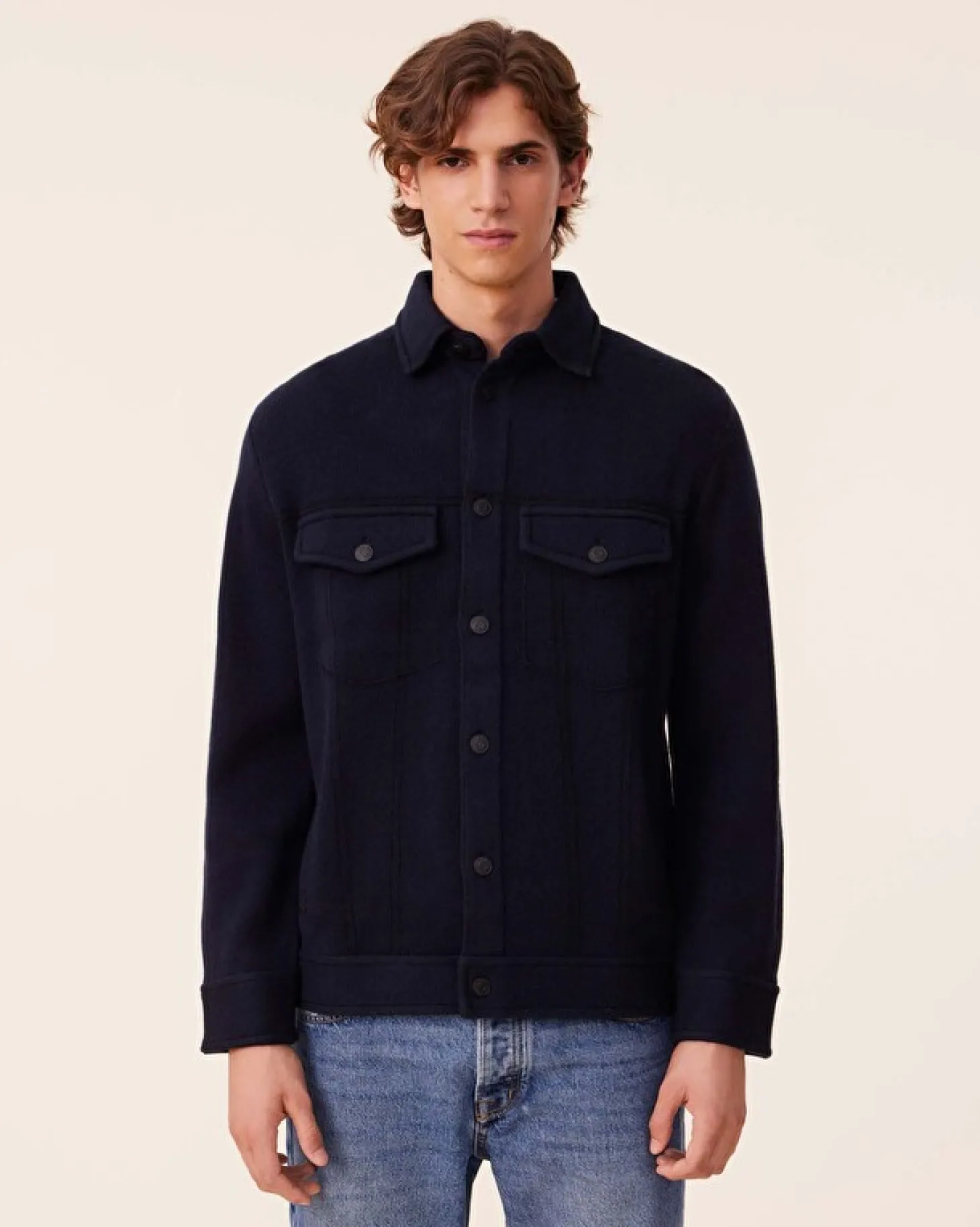 Veste Cachemire Homme Jacquard, 4 Fils