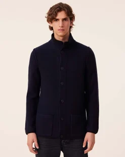 Veste Cachemire Homme Jersey Envers, 8 Fils