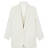 Veste Col Chale Cachemire Tisse